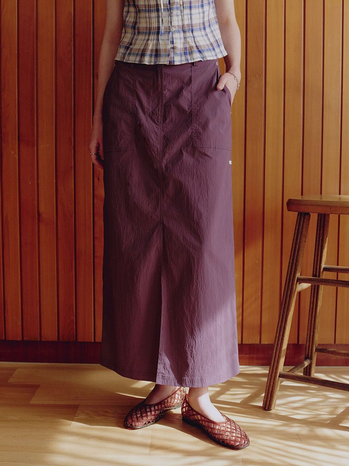 뮈뮈에르(MUEMUER) Casual Banding Long Skirt MU2635SK310M