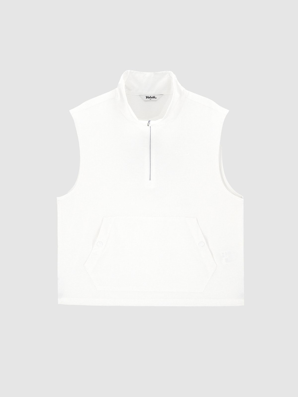 볼빅 골프웨어(VOLVIK GOLFWEAR) 여성 골프매직립 하이넥반집업 VEST VLVTP401_OW