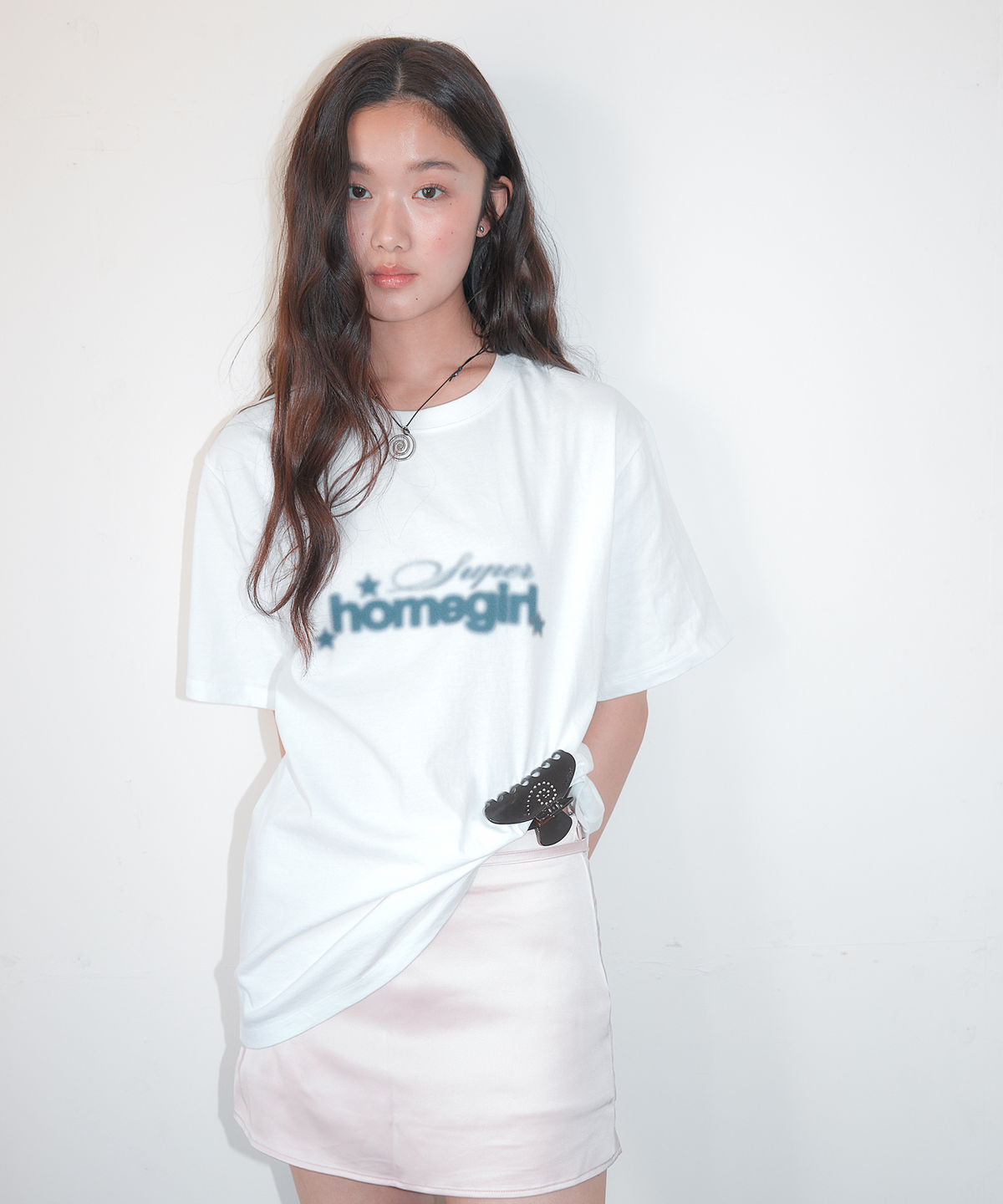 홈바디띵즈(HOMEBODY THINGS) Homegirl Graphic Tee (WHITE)