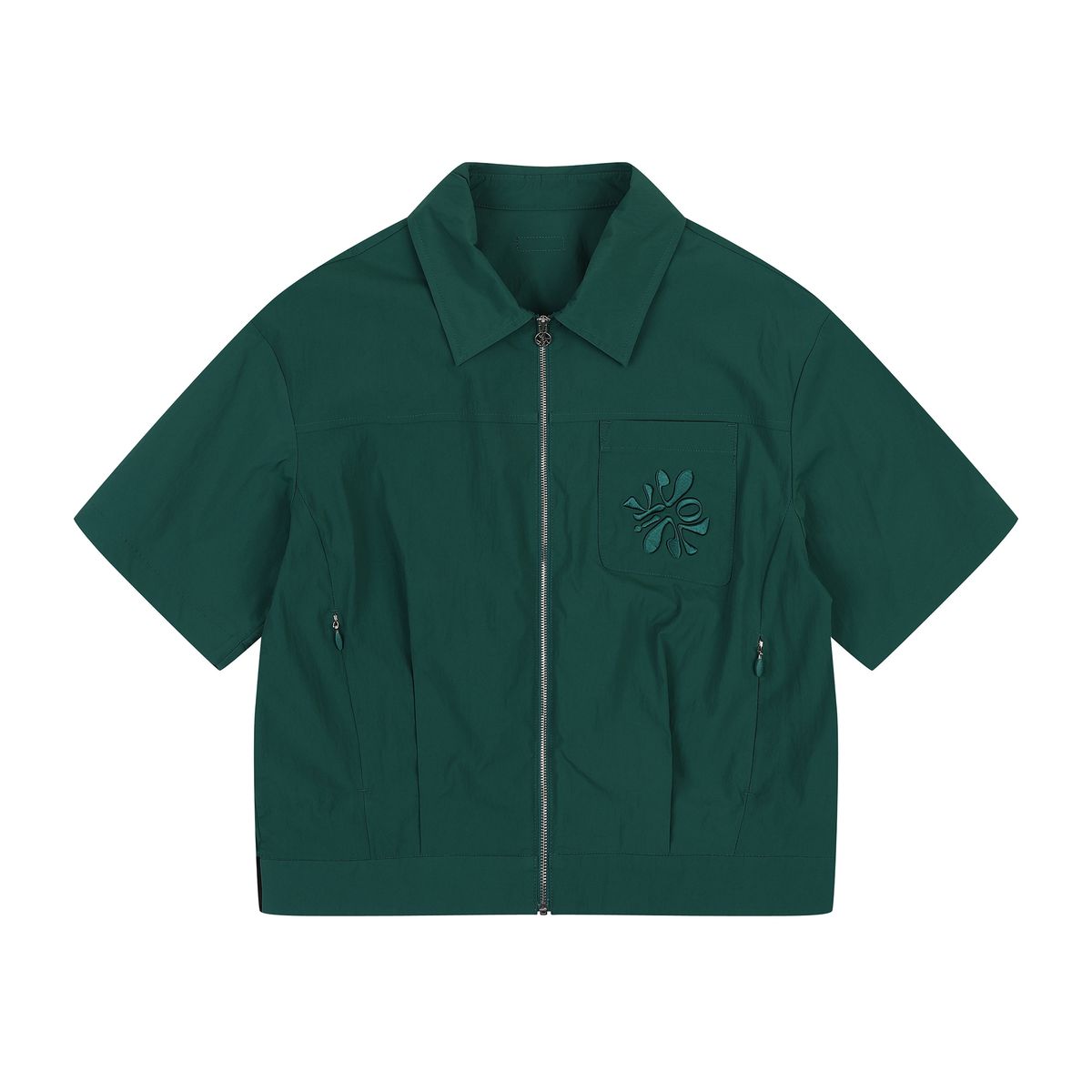 볼빅 골프웨어(VOLVIK GOLFWEAR) 여성 골프 셔츠형블루종반팔점퍼 VLWBP301_DE