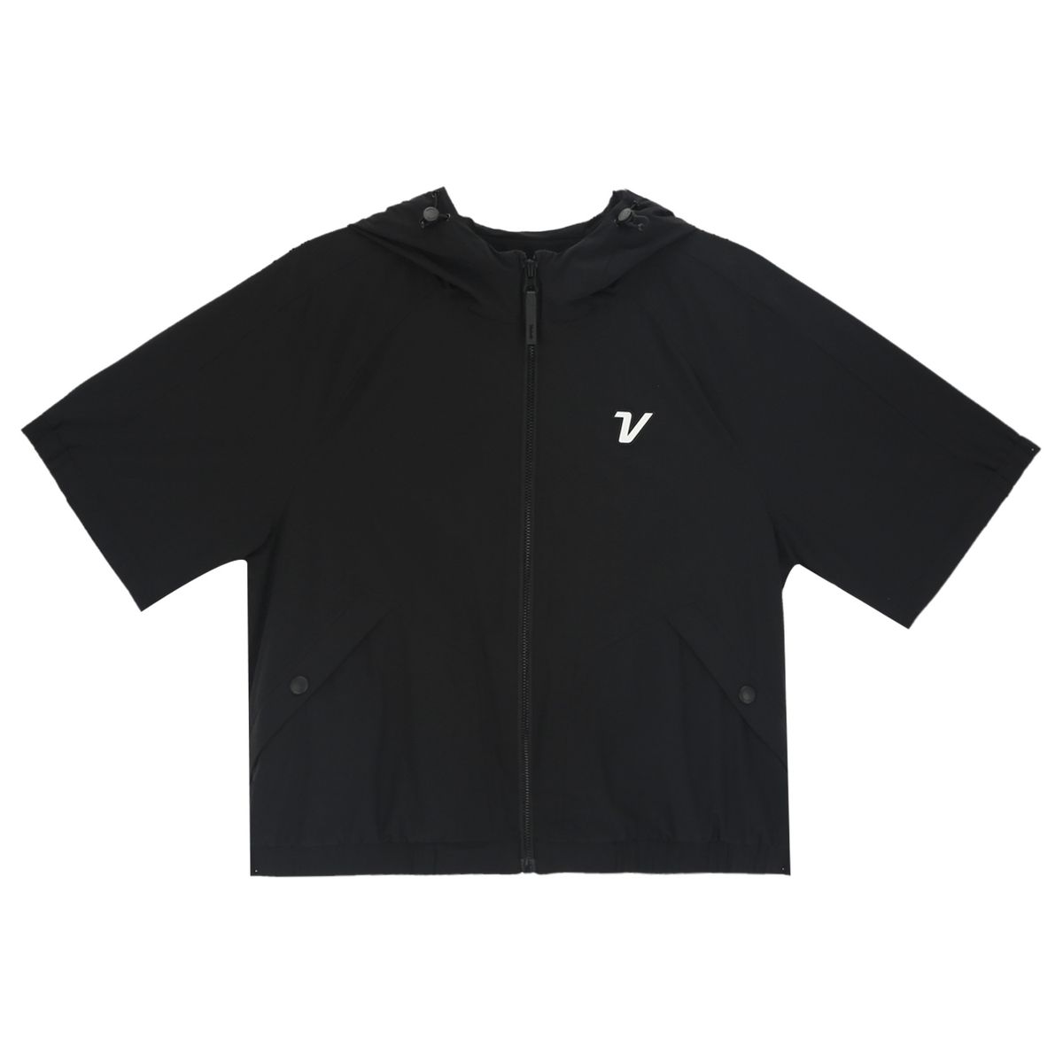 볼빅 골프웨어(VOLVIK GOLFWEAR) 여성 골프간절기경량반팔점퍼 VLWBP201_BK