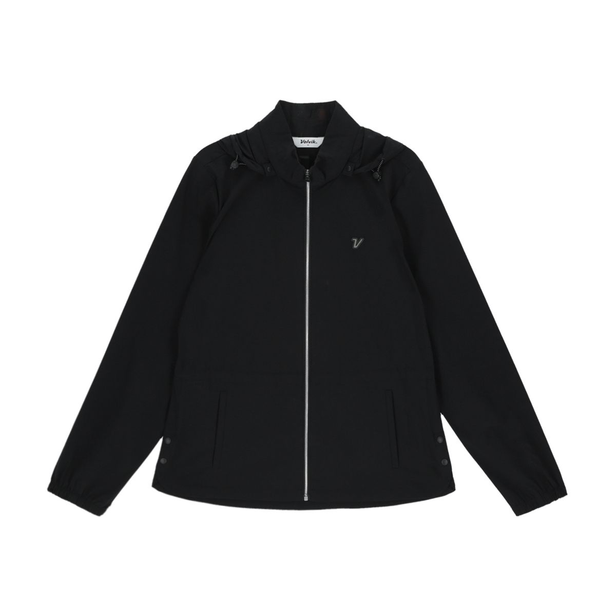 볼빅 골프웨어(VOLVIK GOLFWEAR) 여성 [STD]허리스트링 후드 바람막이점퍼 VLWBQ291_BK