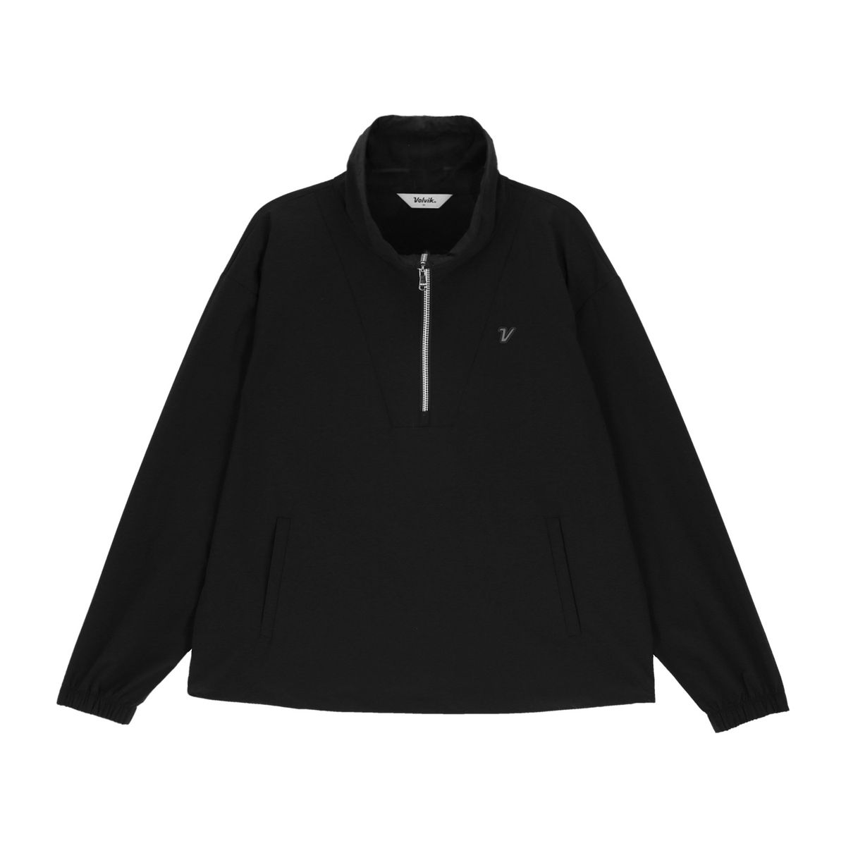 볼빅 골프웨어(VOLVIK GOLFWEAR) 여성 [STD]샤이니포인트 반집업아노락 VLWBQ292_BK