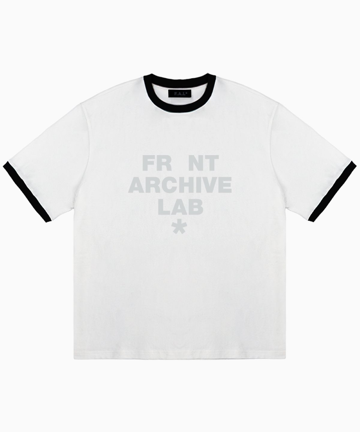 프론트아카이브랩(FRONT ARCHIVE LAB) HEART 헤비웨이트 링거 반팔 티셔츠 [화이트]