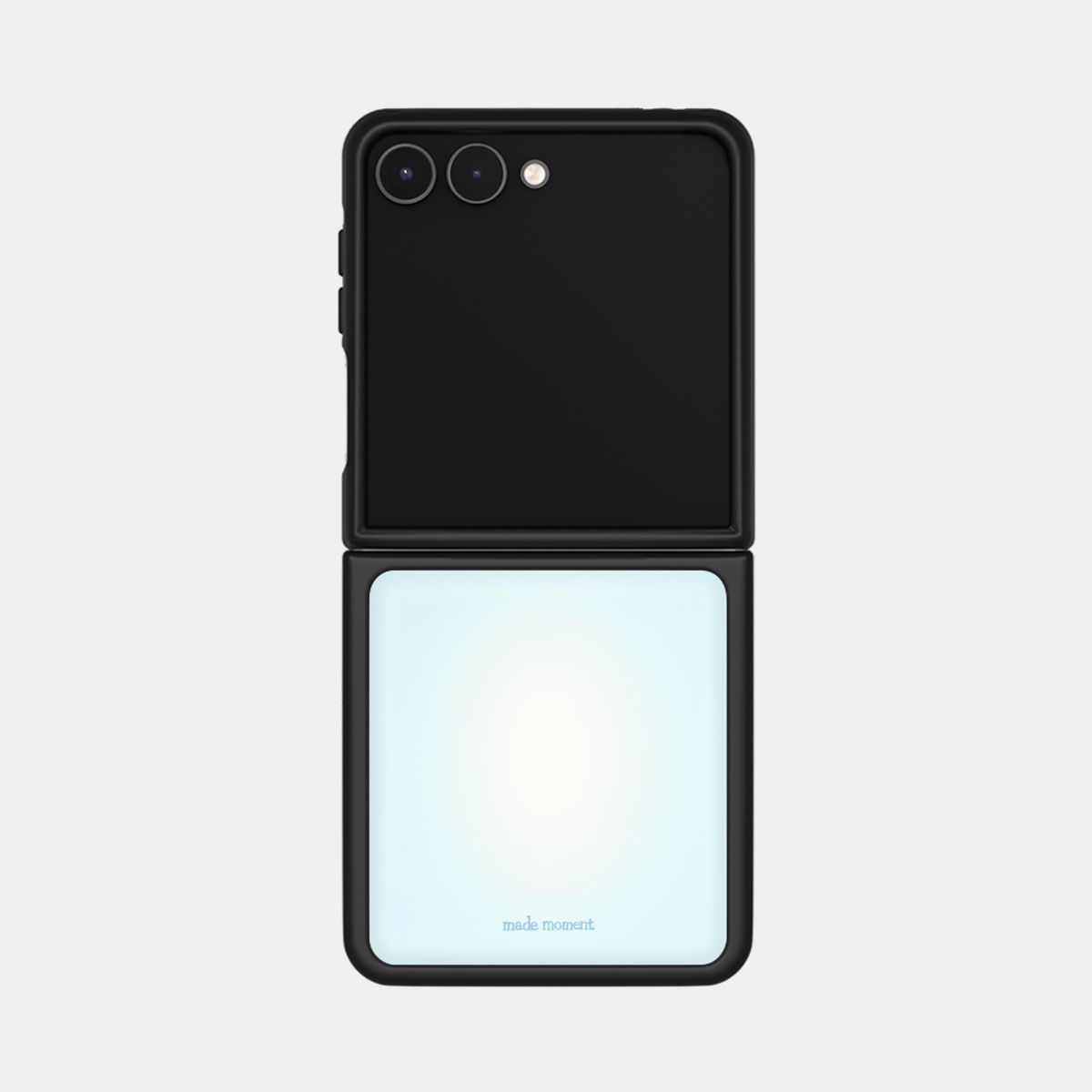 메이드모먼(MADEMOMENT) soft gradient 디자인 [폴더블 블랙 에폭시 범퍼케이스]