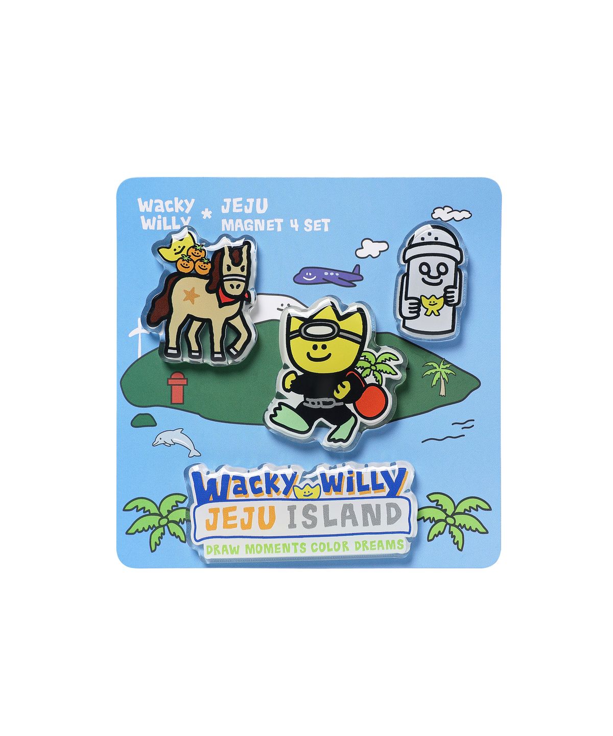 와키윌리(WACKY WILLY) 키키 트레블 시리즈 제주 마그넷
