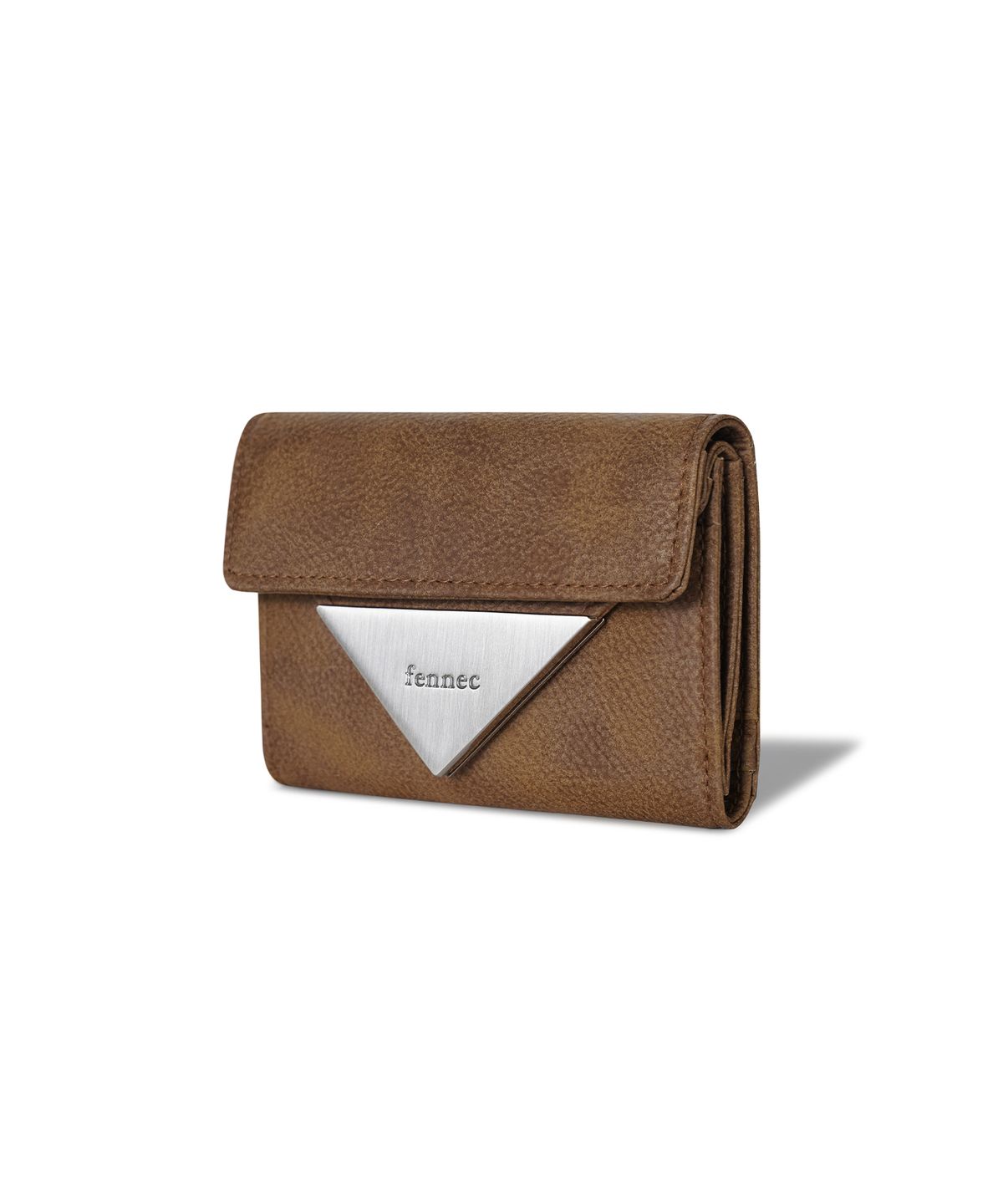 페넥(FENNEC) TRIANGLE DOCO WALLET - PEBBLE BROWN