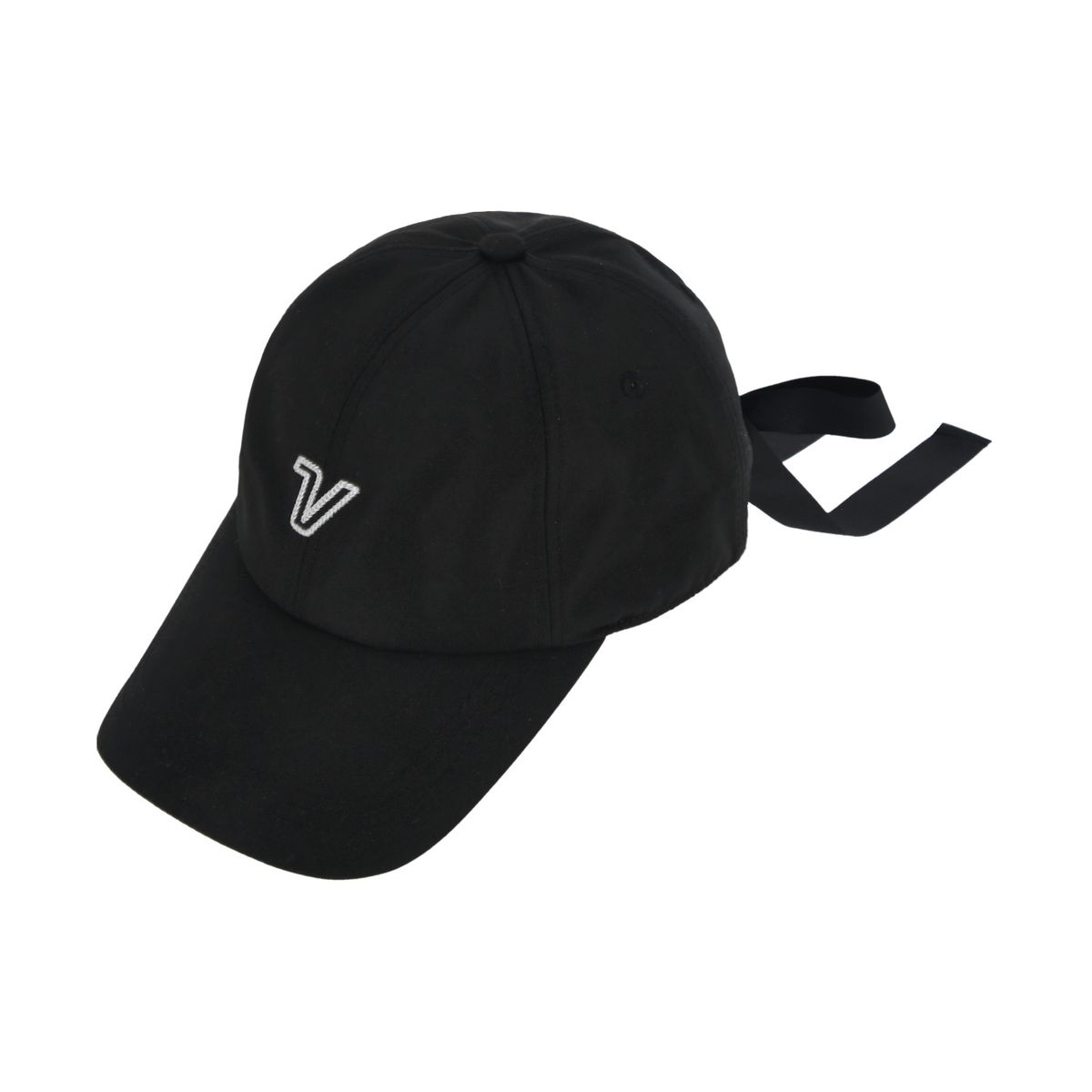 볼빅 골프웨어(VOLVIK GOLFWEAR) 여성 [STD]리본 탈부착형 캡 VLAPQ281_BK