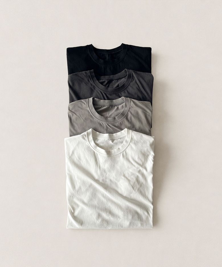 [2PACK] BASIC SEMI LOOSE FIT SOFT COTTON TEE · 베이직 세미 루즈핏 소프트 코튼티 (11color)