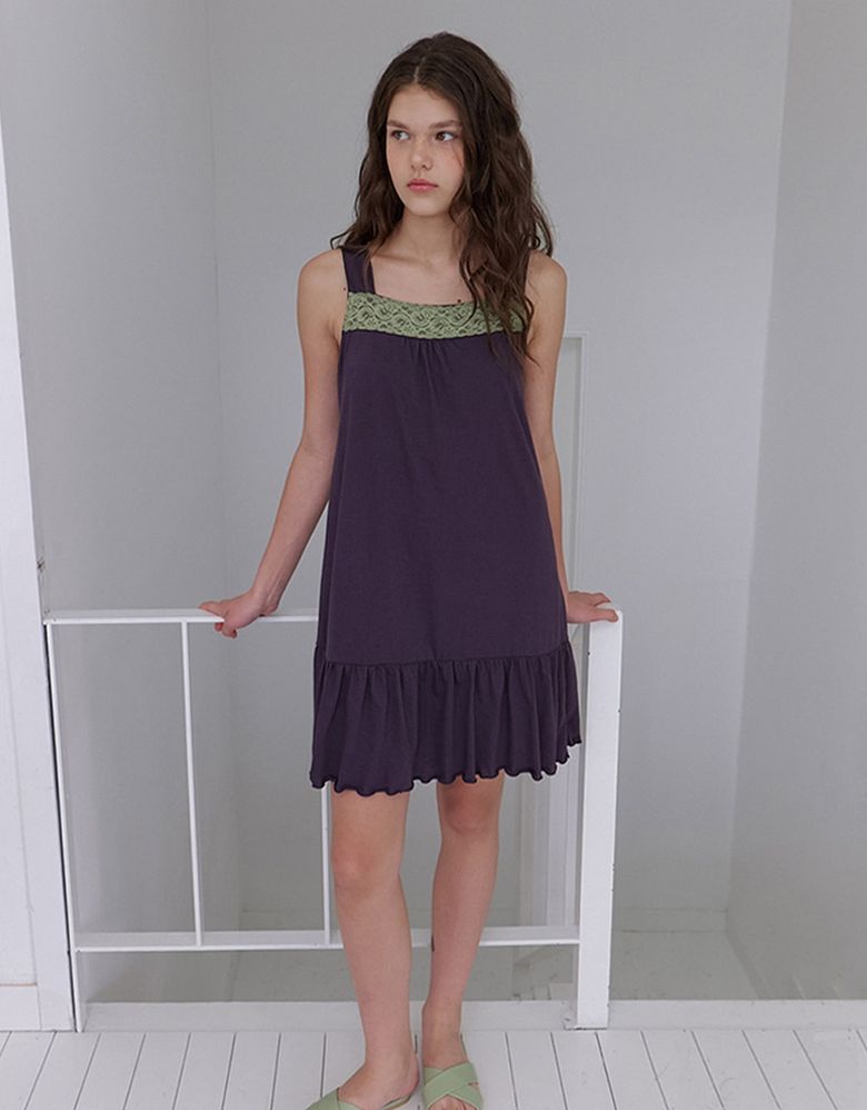 vintage lace dress - deep plum