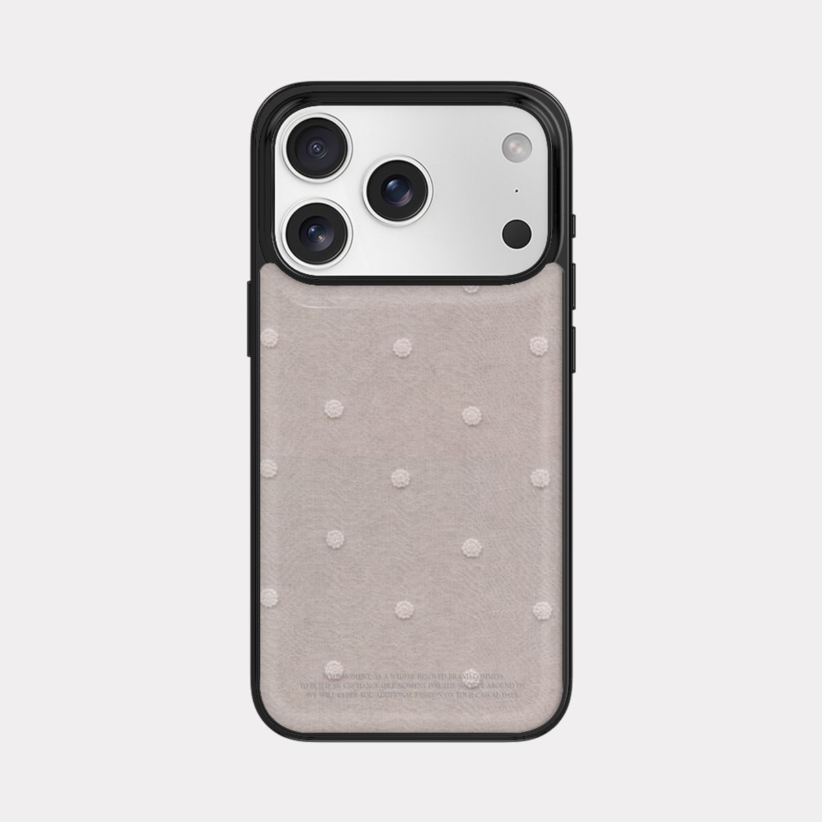 메이드모먼(MADEMOMENT) cotton dot 디자인 [블랙 맥세이프 범퍼케이스]