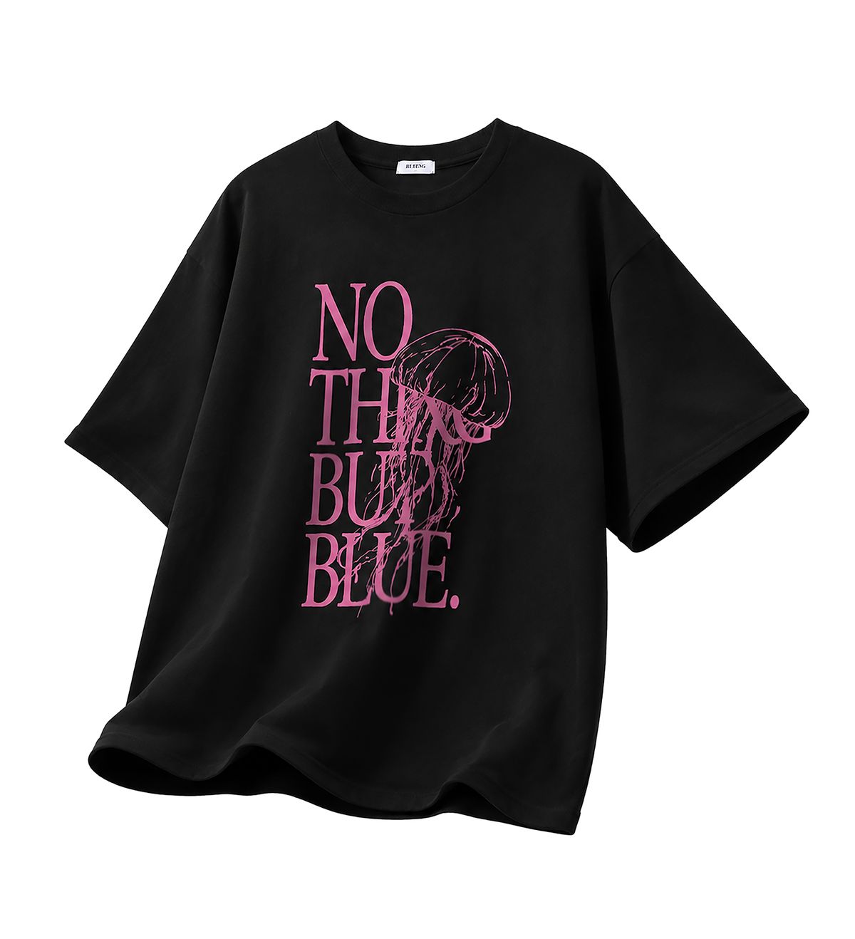블루잉(BLUEING) NOTHINK BLUE GRAPHIC TEE [BLACK]