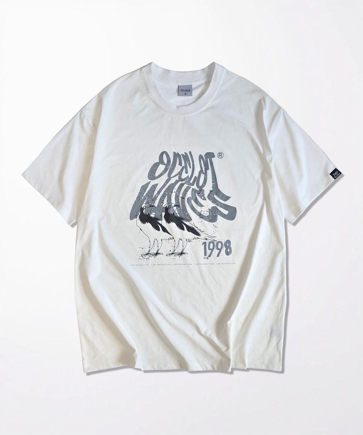 오실롯(OCELOT) C100 투버즈 오버핏 반팔 티셔츠_화이트