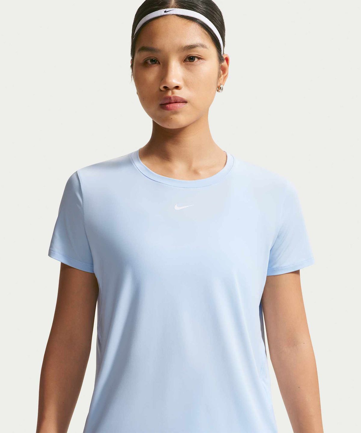 나이키(NIKE) 원 클래식 드라이 핏 반소매 탑 W - 하이드로젠 블루:화이트 / FN2799-408