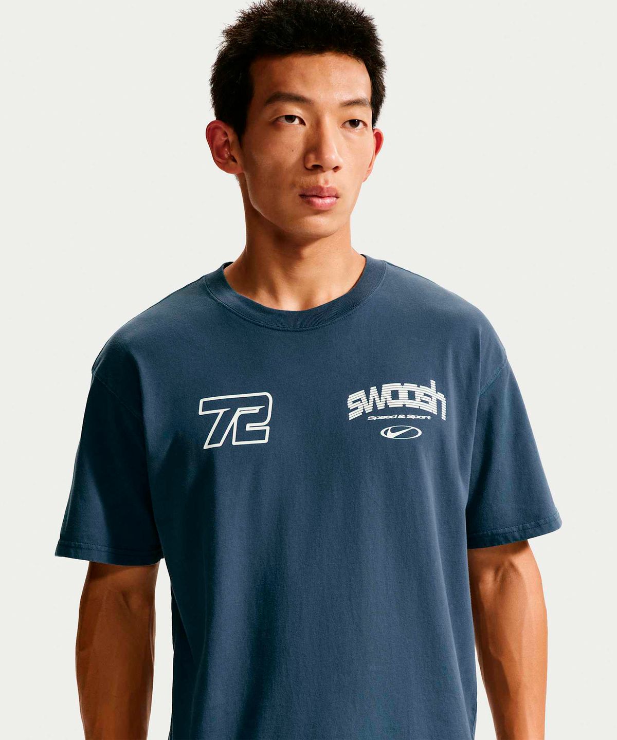 나이키(NIKE) 스포츠웨어 티셔츠 M - 썬더 블루 / IM3778-437