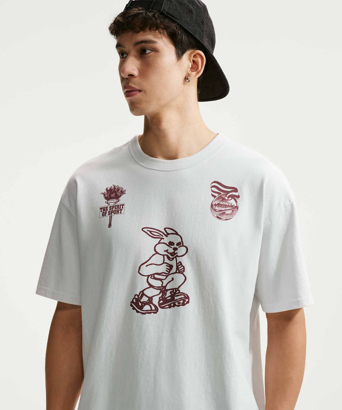 나이키(NIKE) 스포츠웨어 프리미엄 에센셜 티셔츠 M - 오프 화이트 / IM3816-101