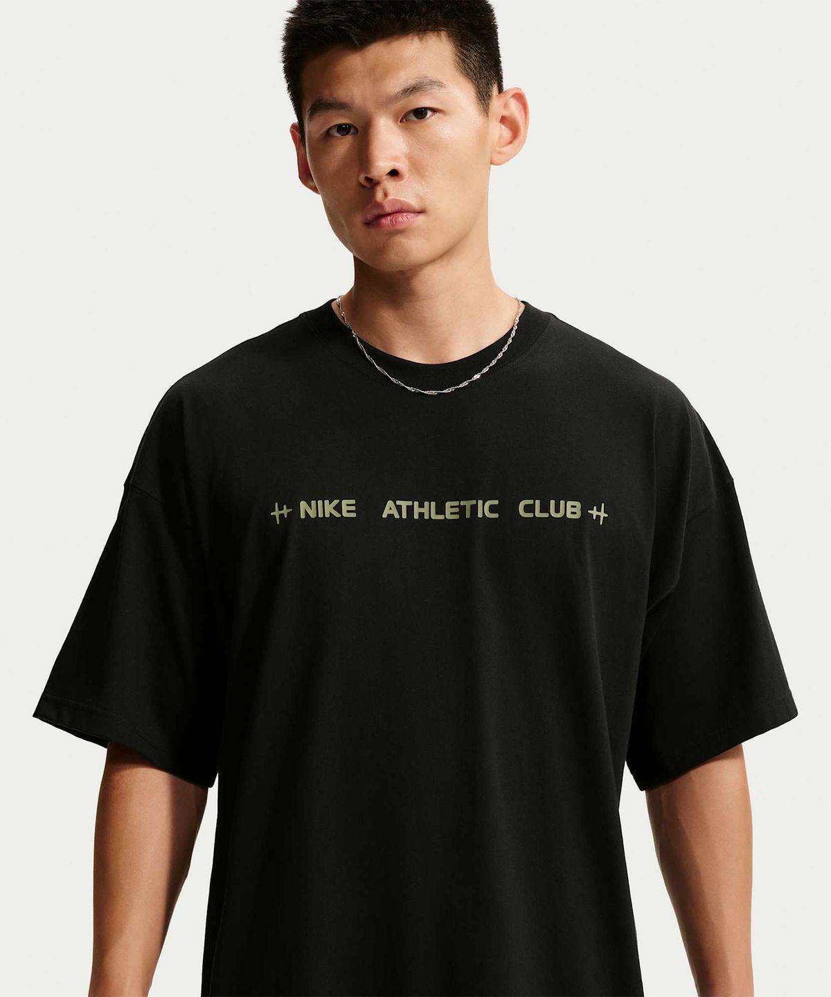 나이키(NIKE) N.A.C. 오버사이즈 티셔츠 M - 블랙:더스티 올리브 / IM6140-010