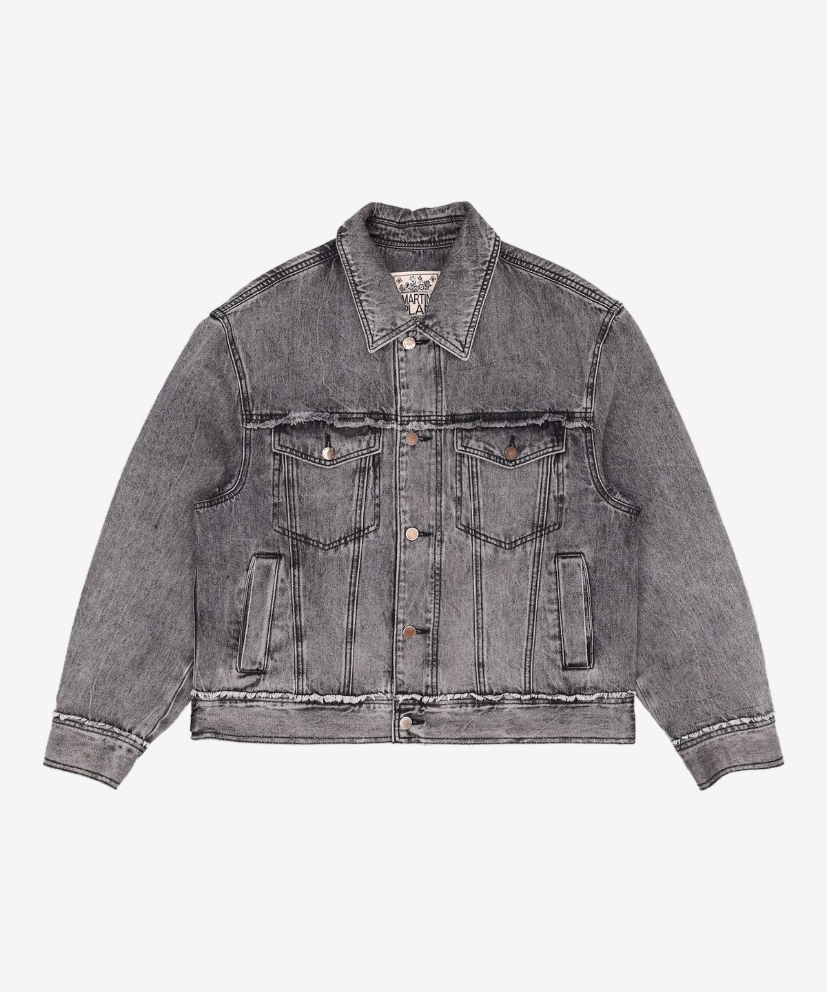 마틴플랜(MARTIN PLAN) Loose Out Denim Jacket - BLACK 100