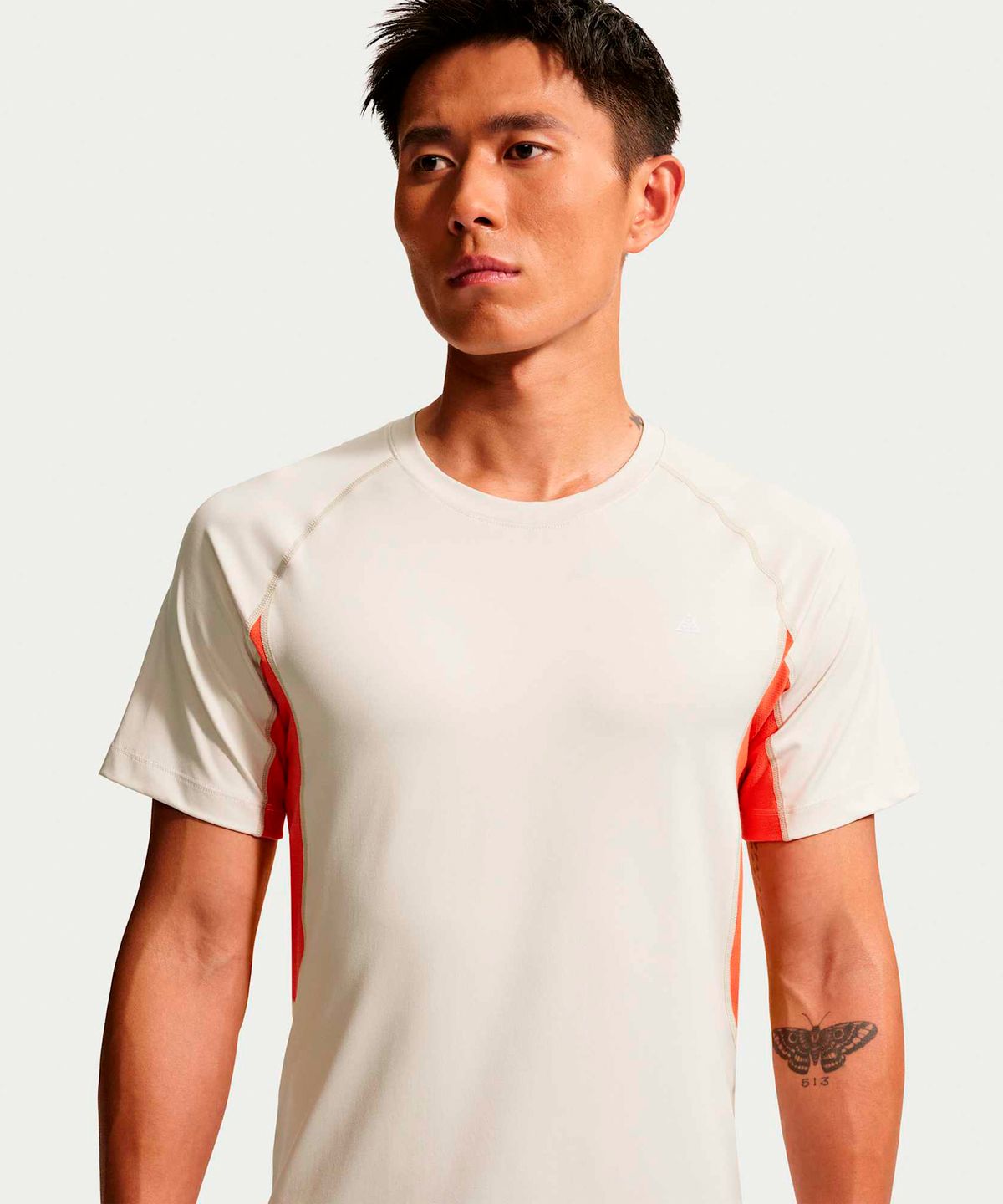 나이키(NIKE) ACG 와일드씨 드라이 핏 반소매 베이스 레이어 탑 M - 라이트 오어우드 브라운:라이트 크림슨:서밋 화이트 / IO1453-104