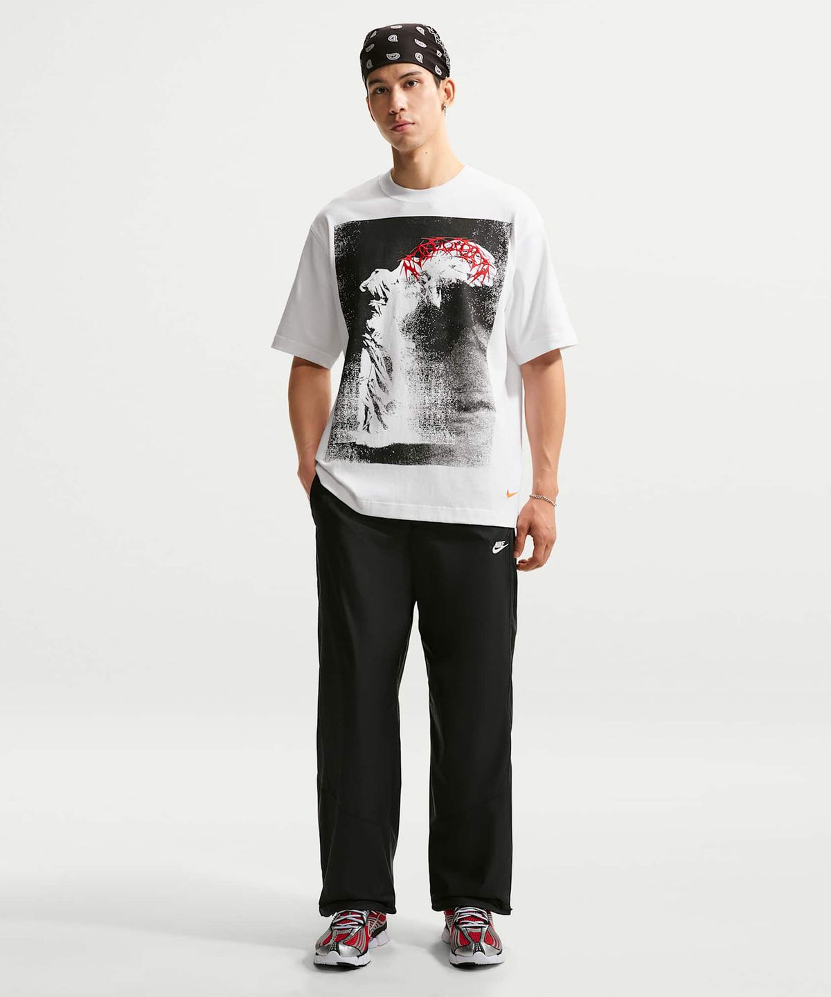 나이키(NIKE) 윈드러너 경량 팬츠 M - 블랙:앤트러사이트:화이트 / IO4378-010
