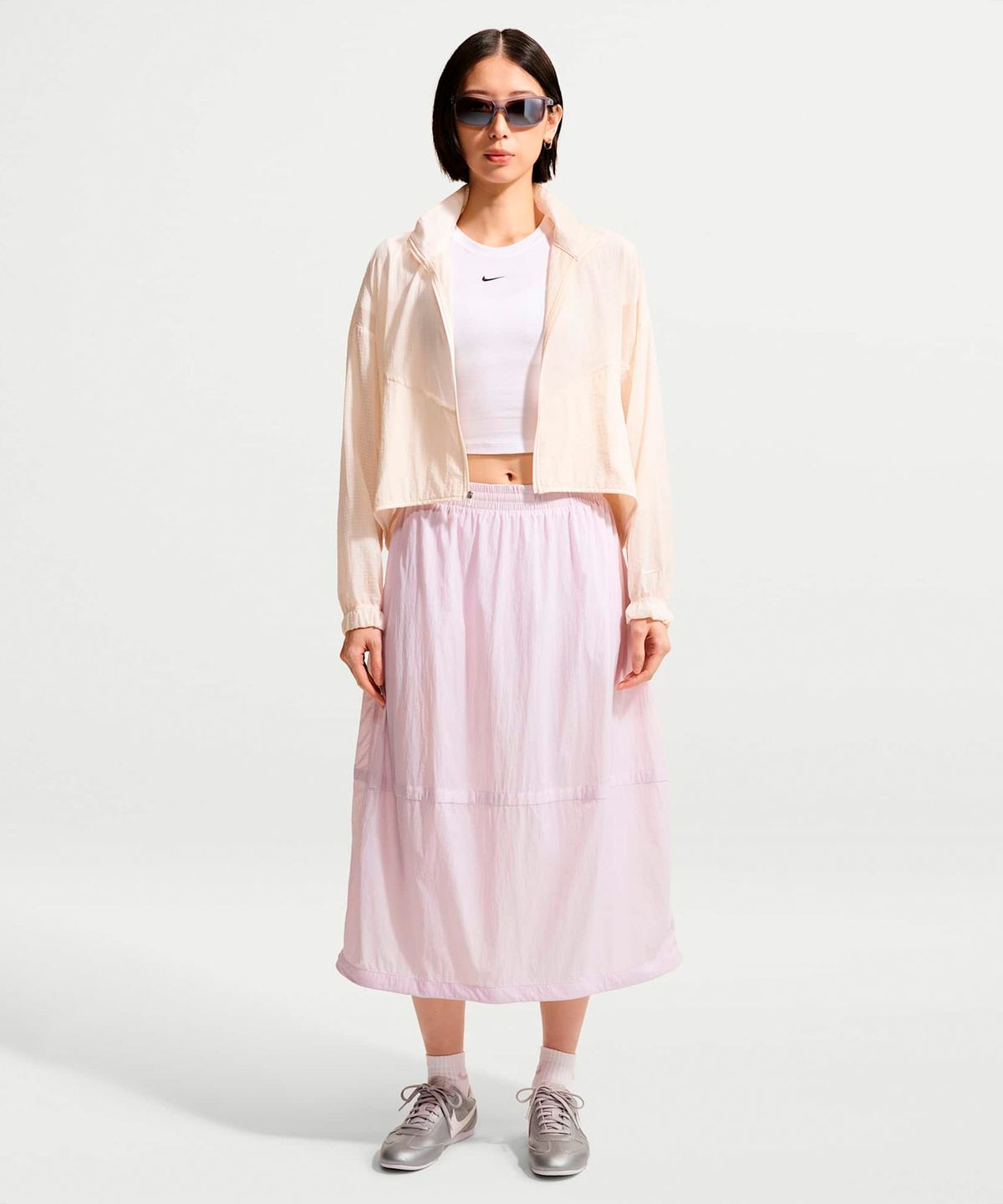 나이키(NIKE) 스포츠웨어 오버사이즈 경량 UV 스커트 W - 블리치트 라일락:세일 / IU1986-583
