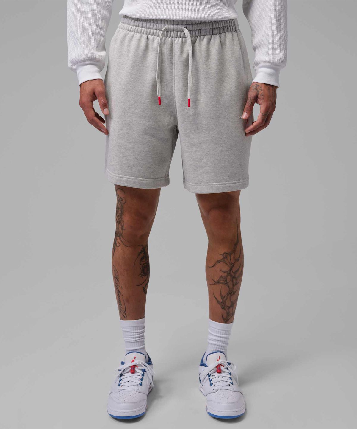 나이키(NIKE) 조던 플라이트 플리스 쇼츠 M - 그레이 헤더 / IW6374-050