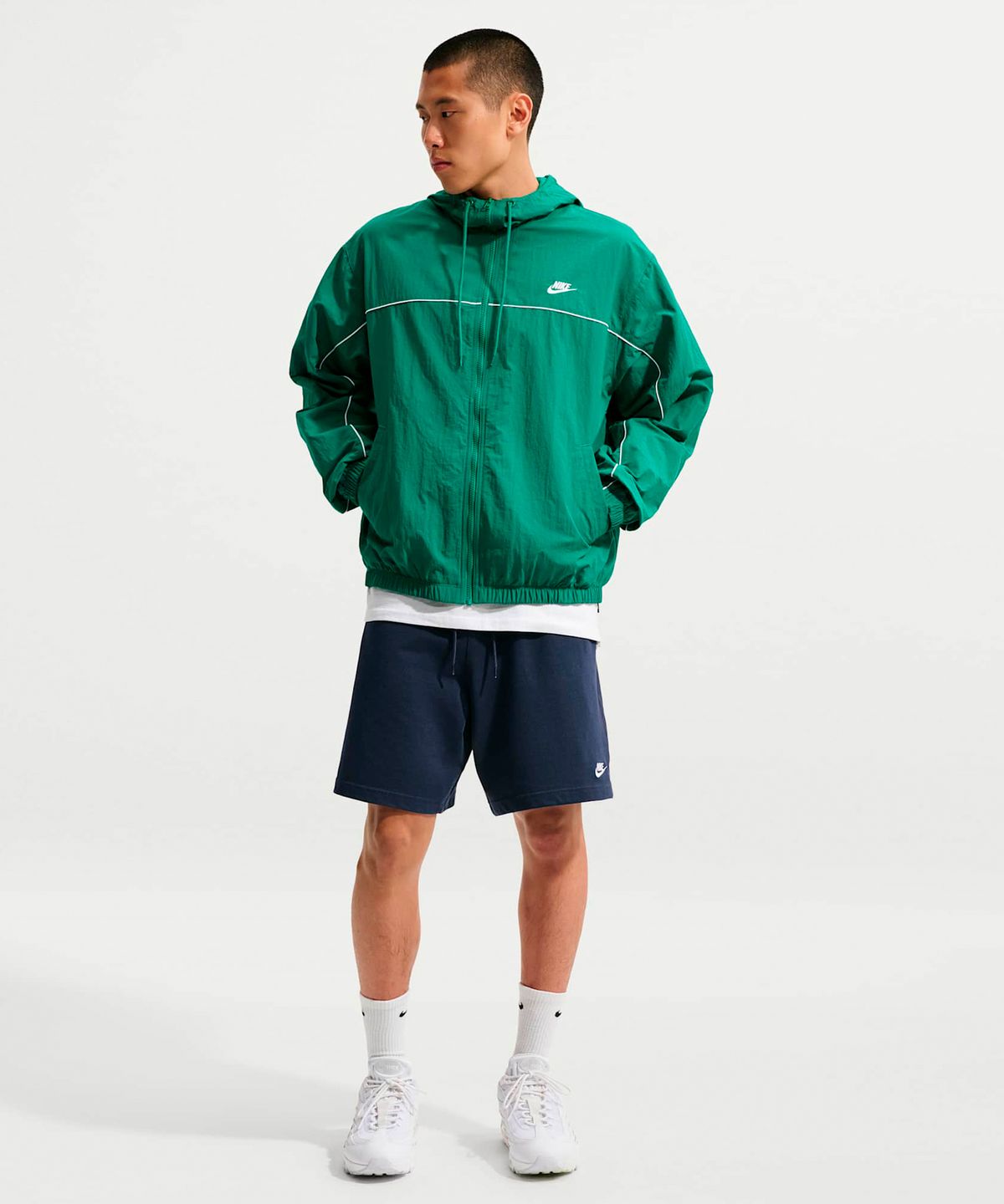 나이키(NIKE) 클럽 니트 쇼츠 M - 옵시디언:화이트 / FQ4361-451