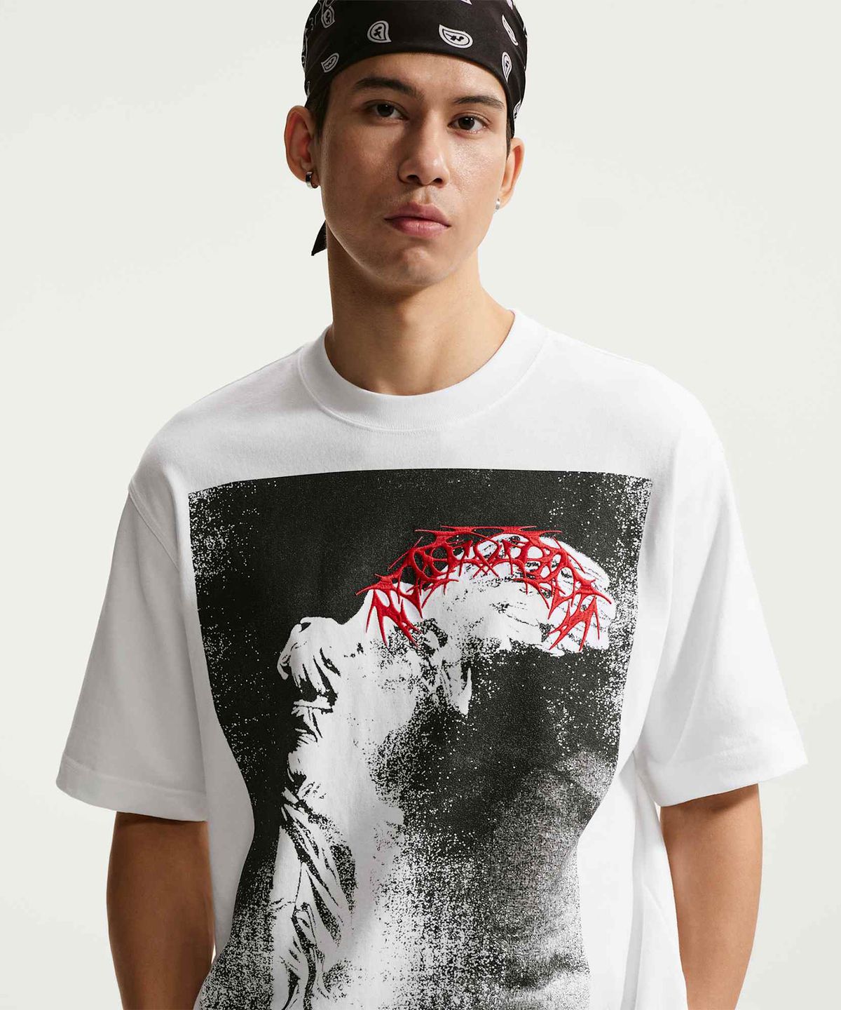 나이키(NIKE) 유어 메시지 히어 티셔츠 M - 화이트 / IQ5863-100