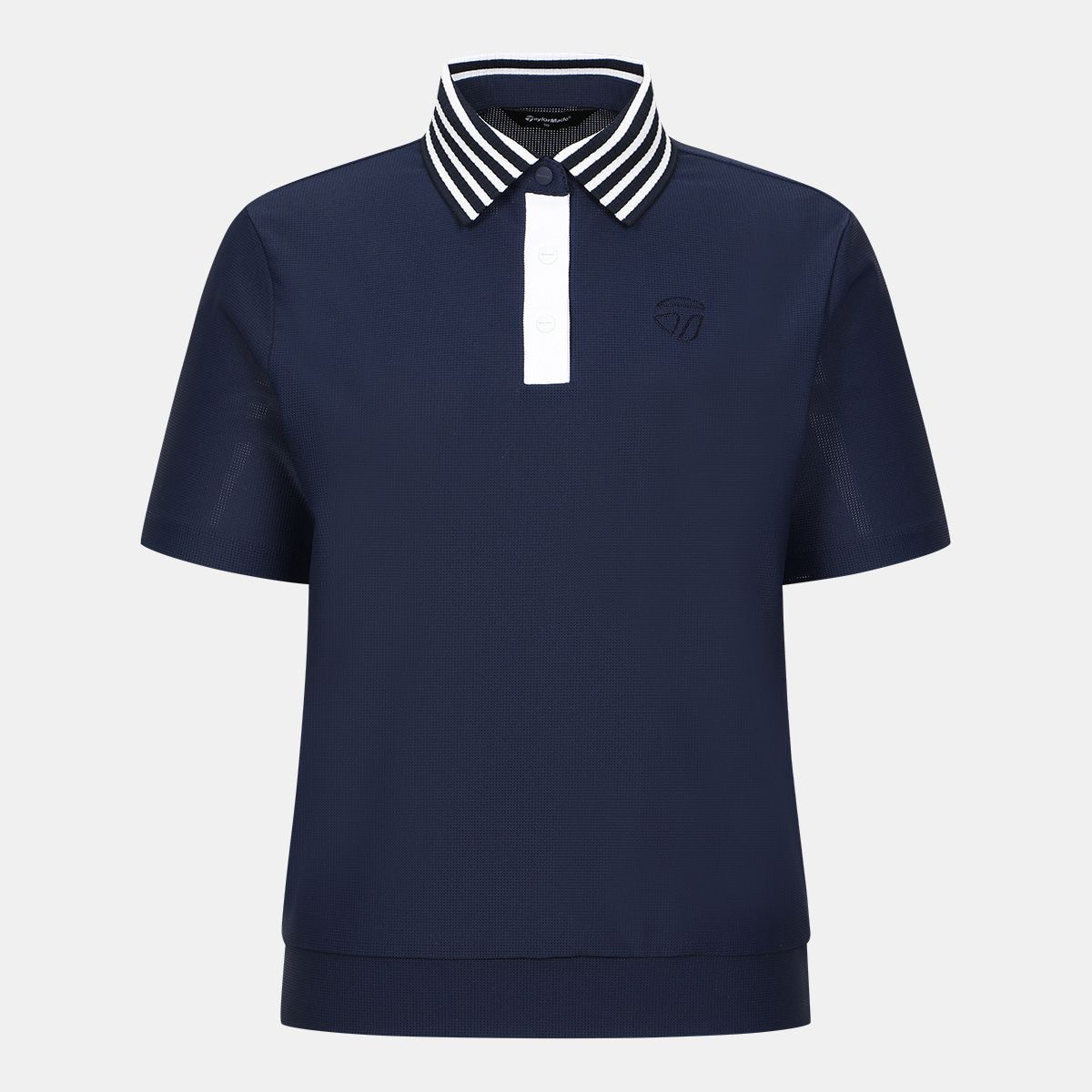 테일러메이드 어패럴(TAYLORMADE APPAREL) 26SS 여성 니트 카라 포인트 반팔 티셔츠 TT6-64HG42-915