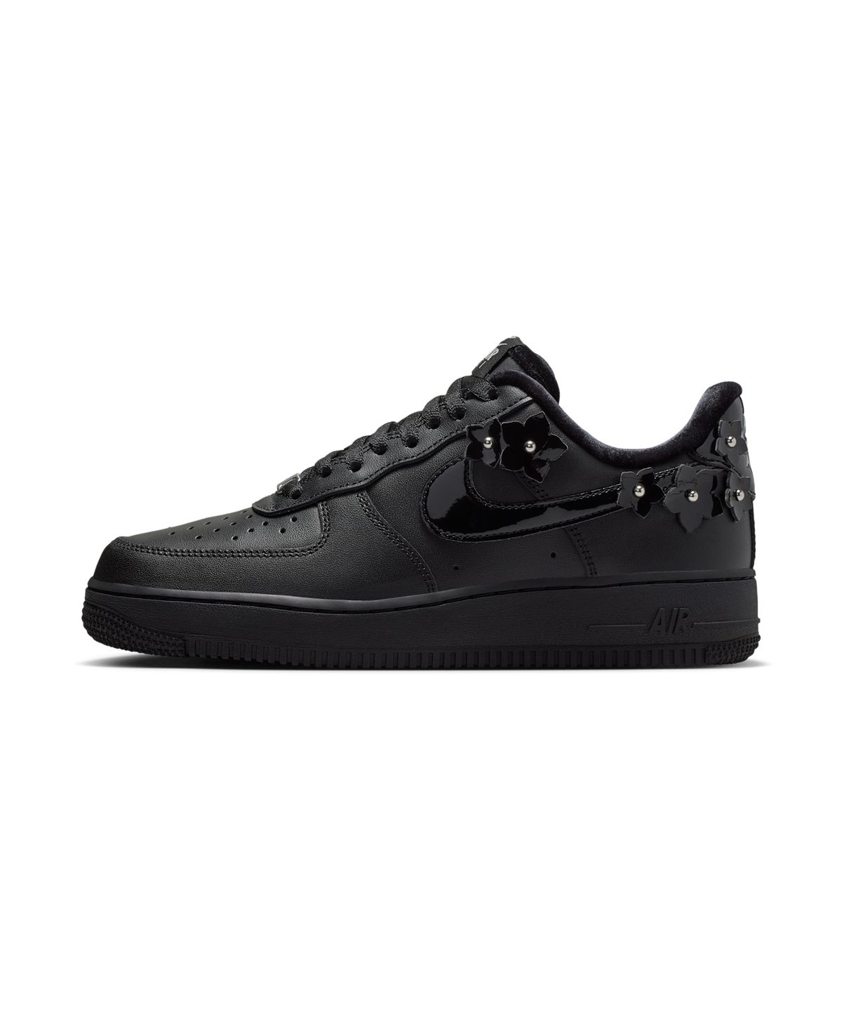 나이키(NIKE) 에어 포스 1 07 플로레트 W - 블랙:오프 누아르:메탈릭 실버:블랙 / IR8637-001