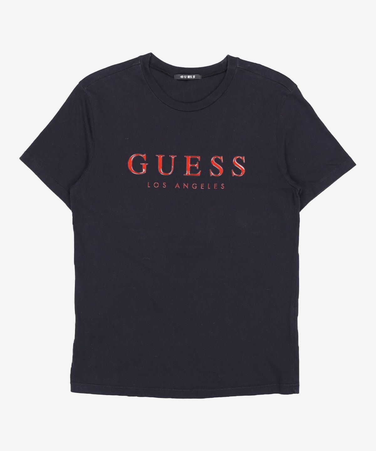 게스(GUESS) 남성 기획 GUESS LOS ANGELES PVC로고 반팔티셔츠 L