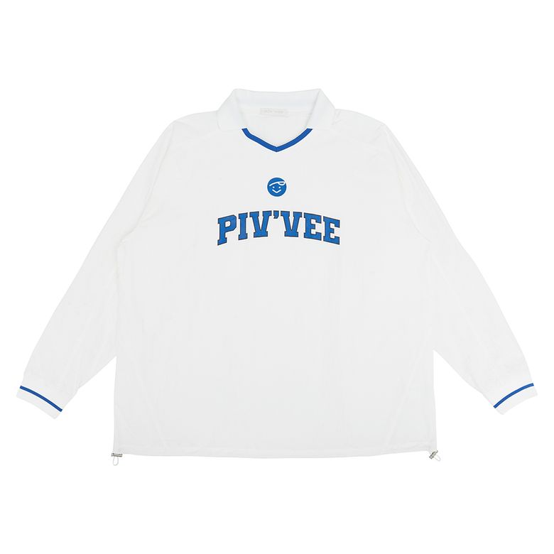 Sporty nylon collar neck piste (cloud white)