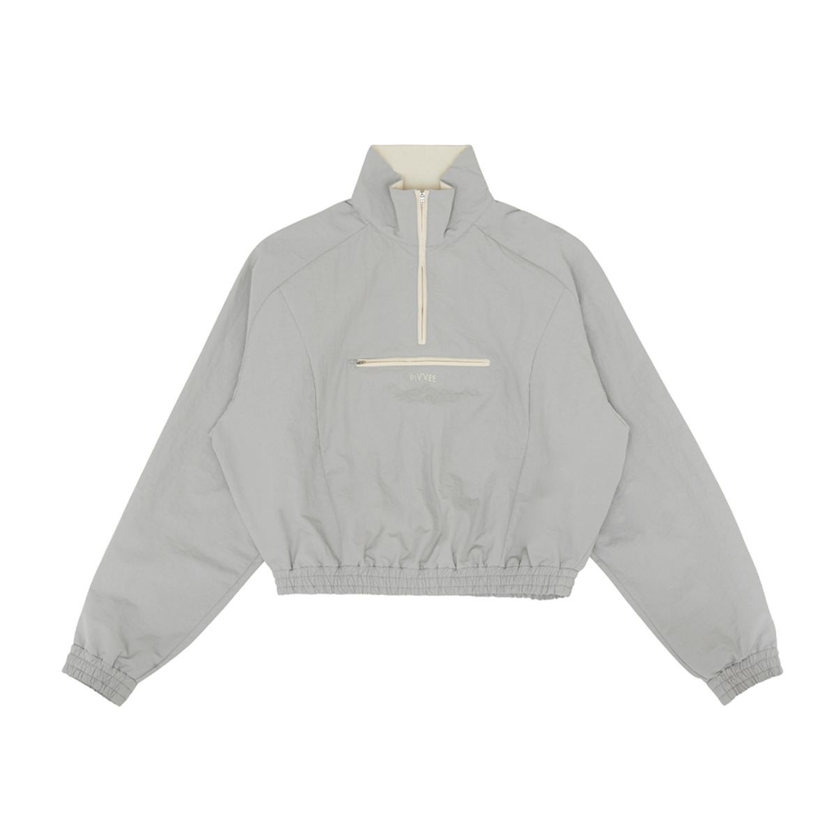 피브비(PIV’VEE) Half-zip wind anorak (space silver)