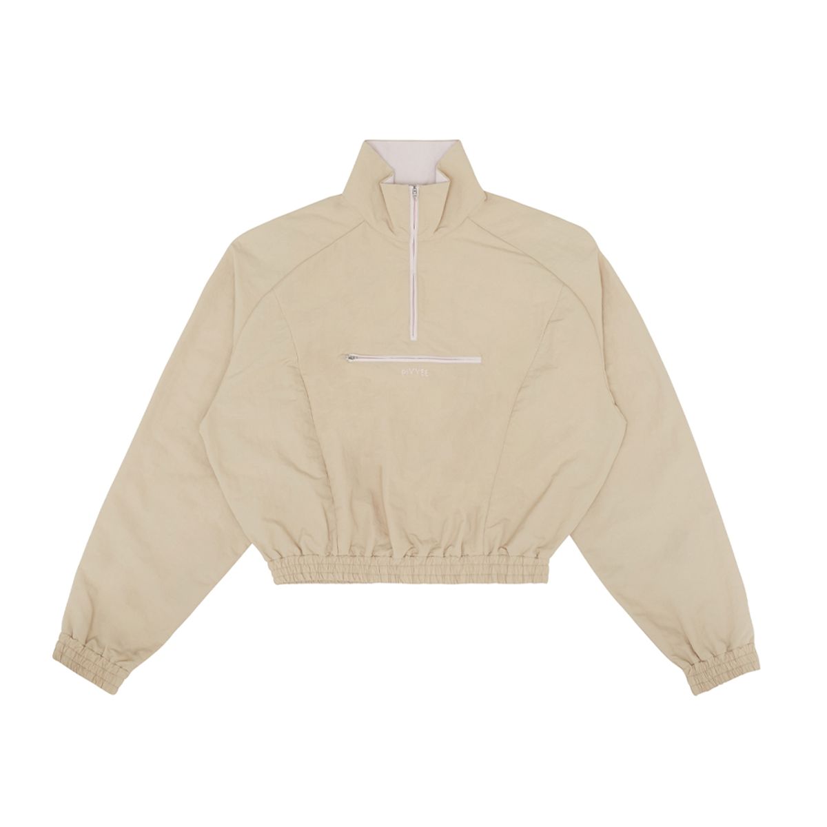 피브비(PIV’VEE) Half-zip wind anorak (milk tea beige)