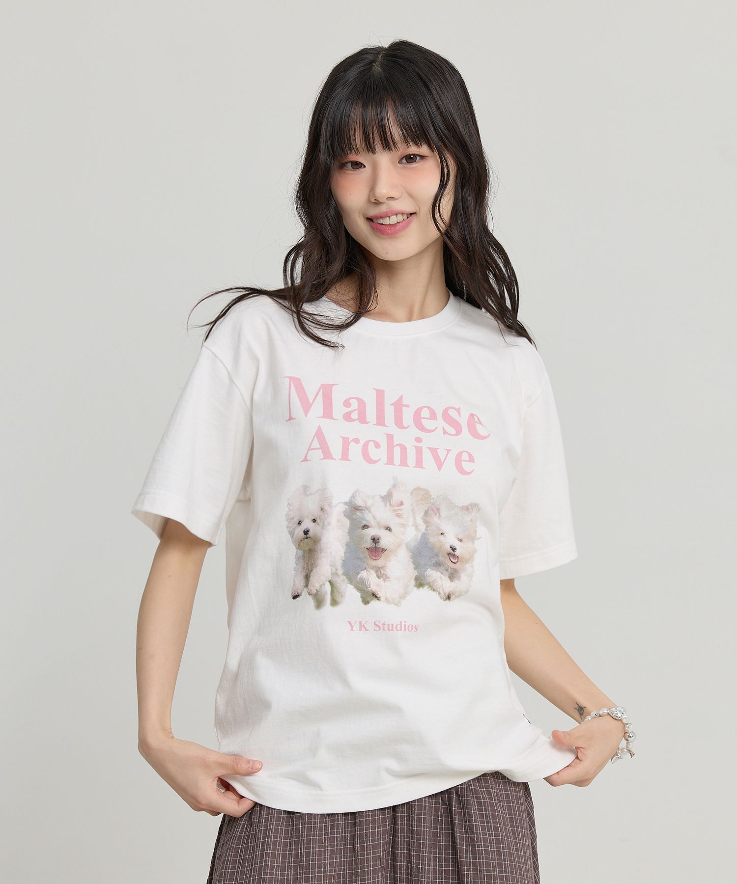 WaiKei ワイケイ チェックアップリケロールアップパンツ ブラック 1 