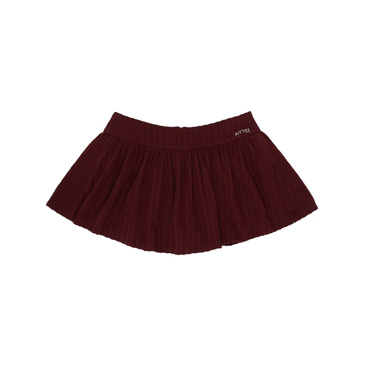 피브비(PIV’VEE) Knit mini skirt (wine red)