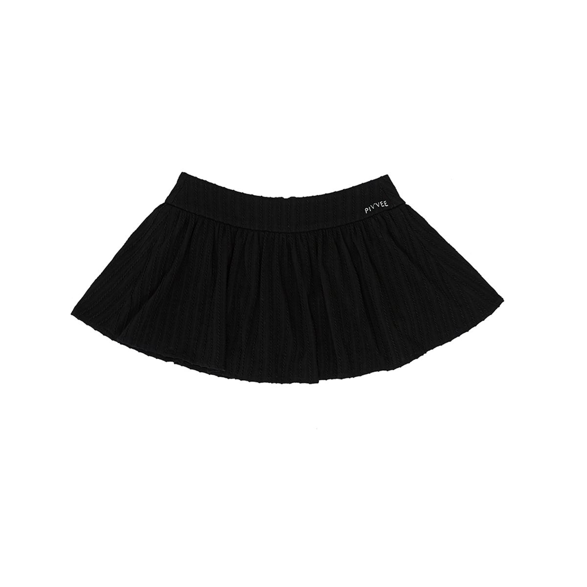 피브비(PIV’VEE) Knit mini skirt (ebony black)