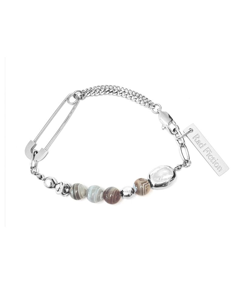 EVOR OVAL PIN GEMSTONE BRACELET / PALE PLANET