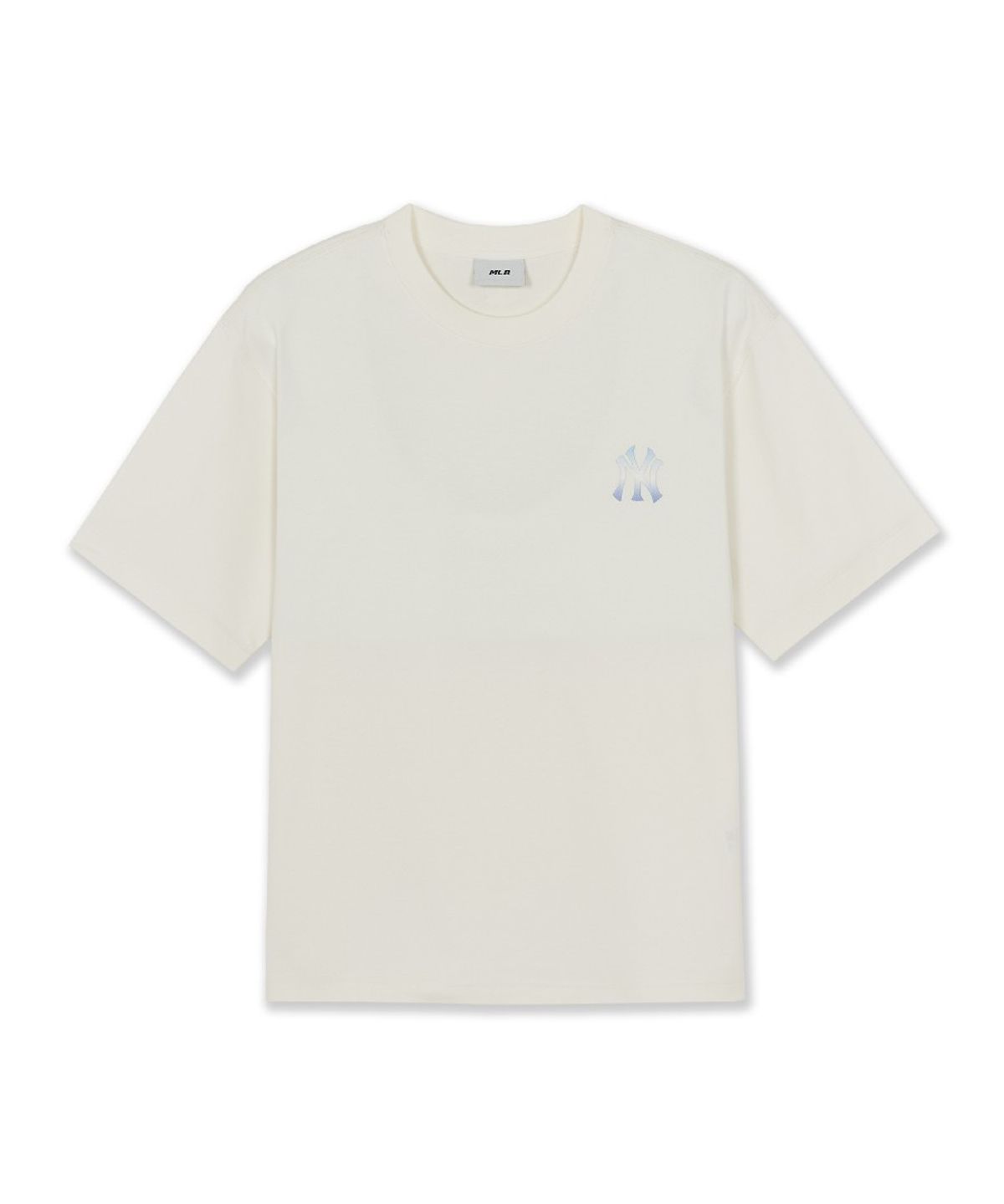 엠엘비(MLB) 모노그램 그라데이션 빅럭스 세미 오버핏 반팔 티셔츠 NY (Cream)