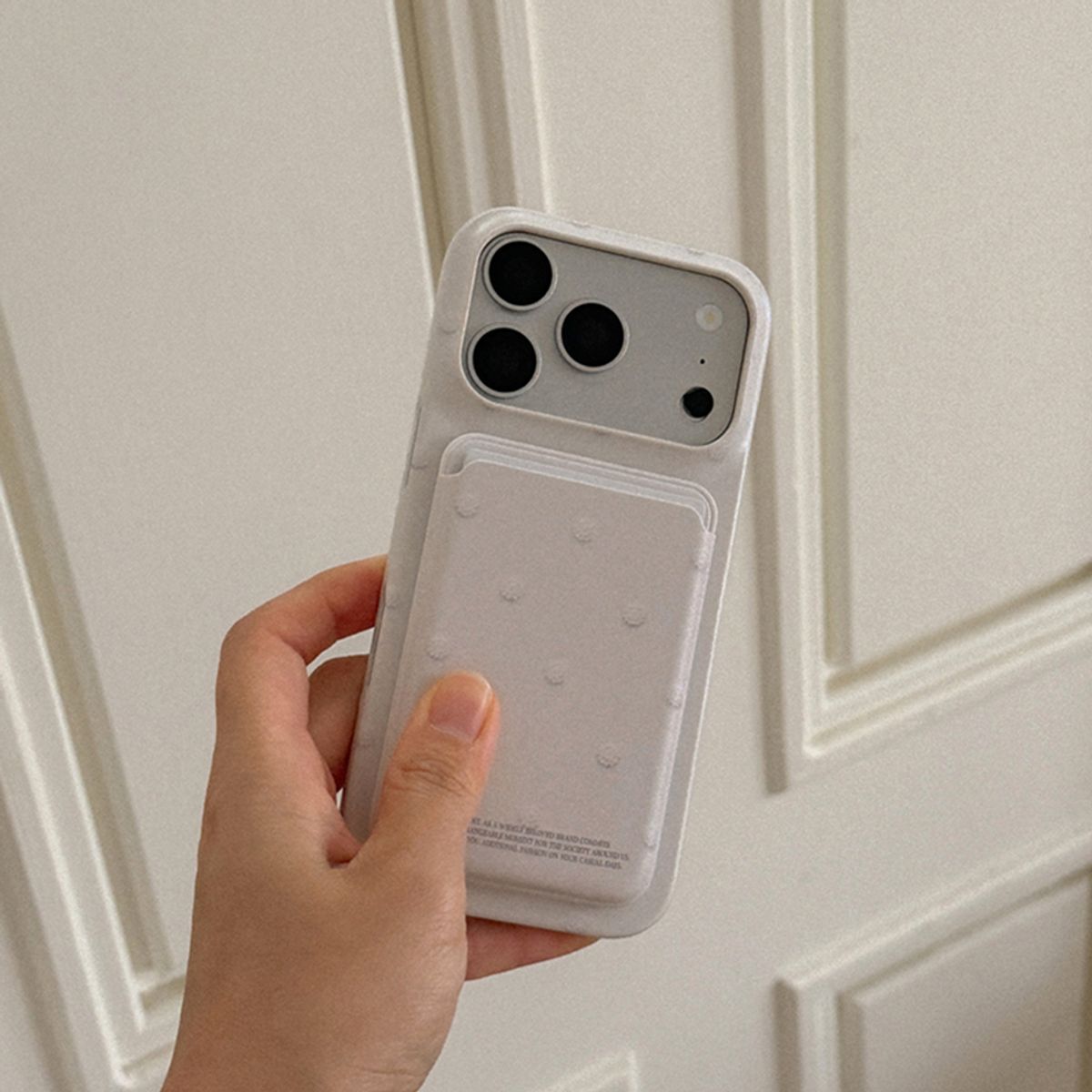 메이드모먼(MADEMOMENT) cotton dot 디자인 [맥세이프 카드슬롯]