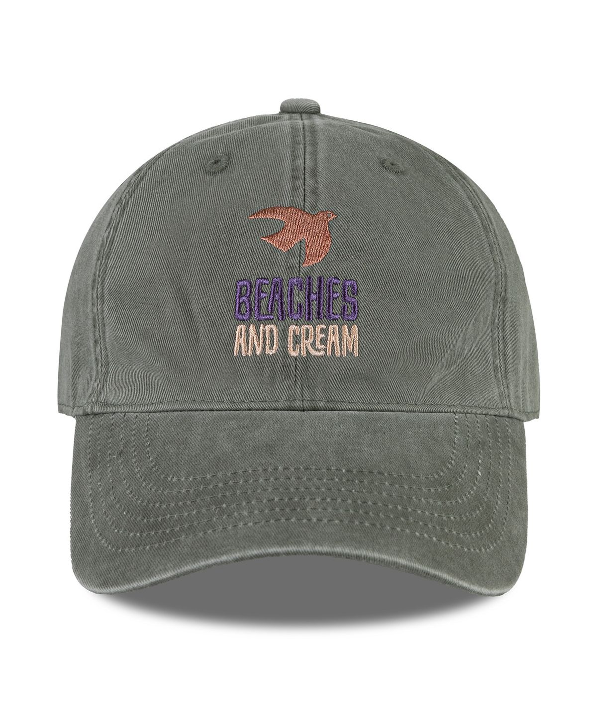비치스앤크림(BEACHESANDCREAM) Seagull Cation Ball cap-khaki