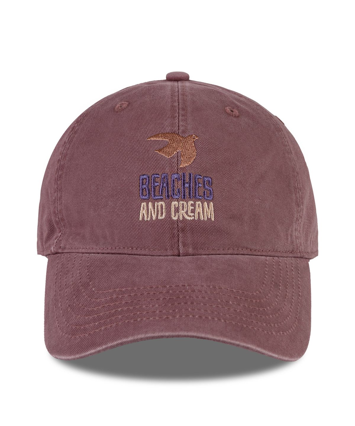 비치스앤크림(BEACHESANDCREAM) Seagull Cation Ball cap-burgundy