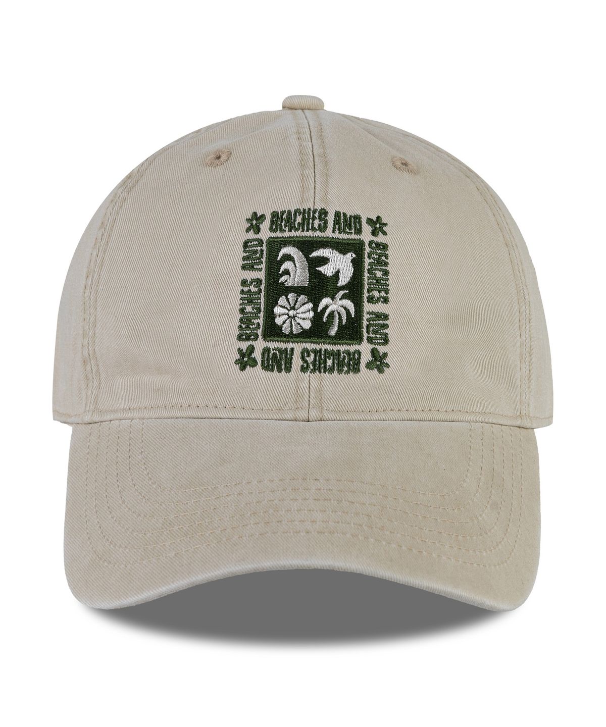 비치스앤크림(BEACHESANDCREAM) Island Breeze Cation Ball cap-light beige