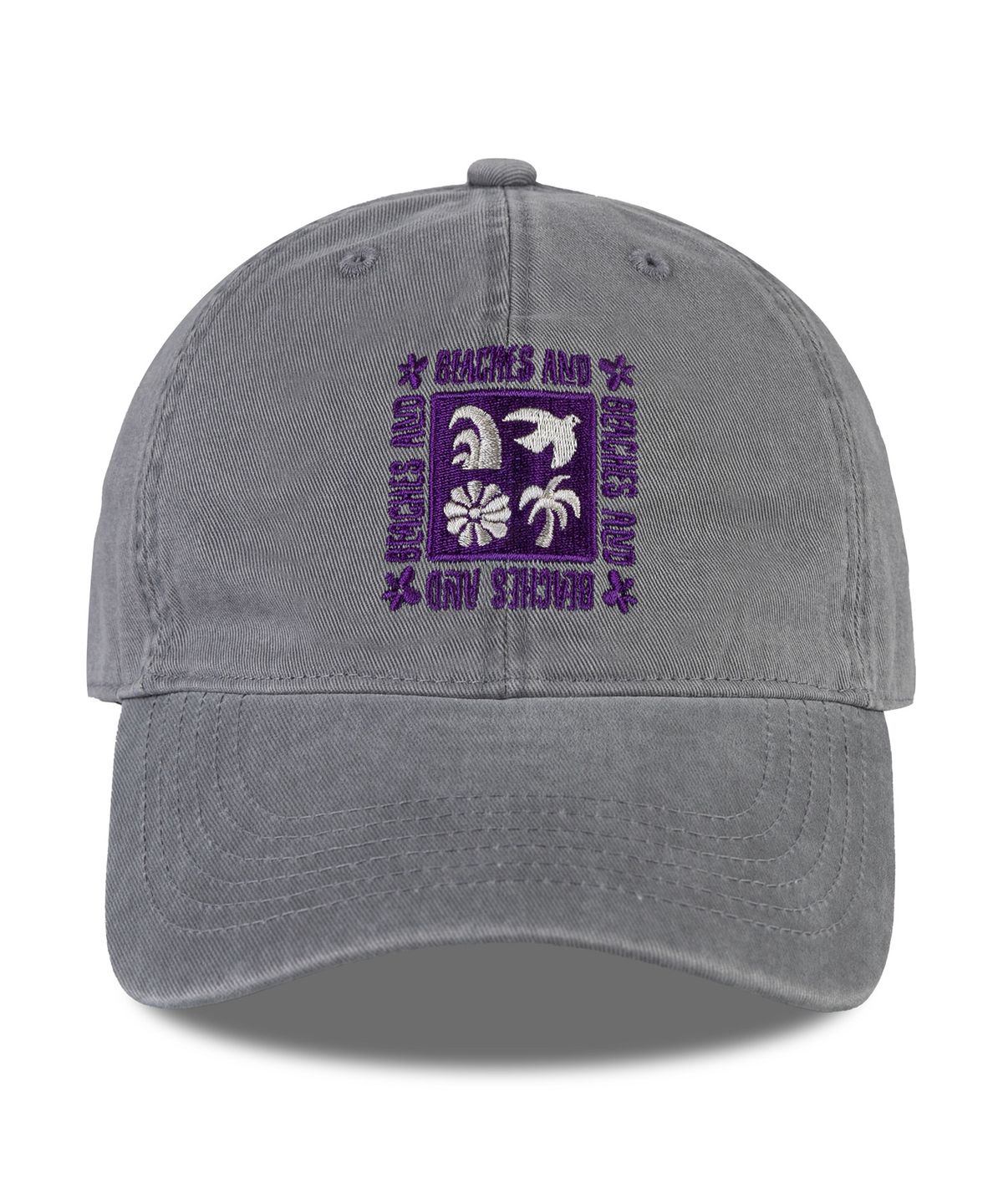 비치스앤크림(BEACHESANDCREAM) Island Breeze Cation Ball cap-gray