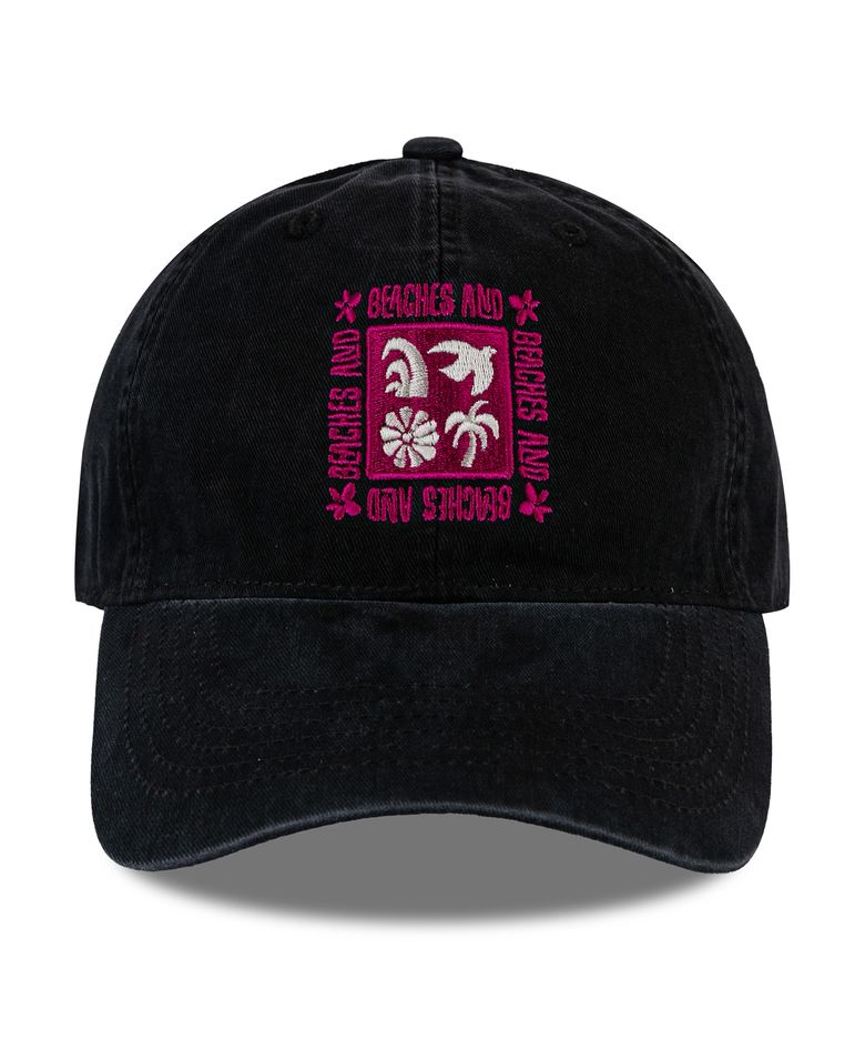 Island Breeze Cation Ball cap-black