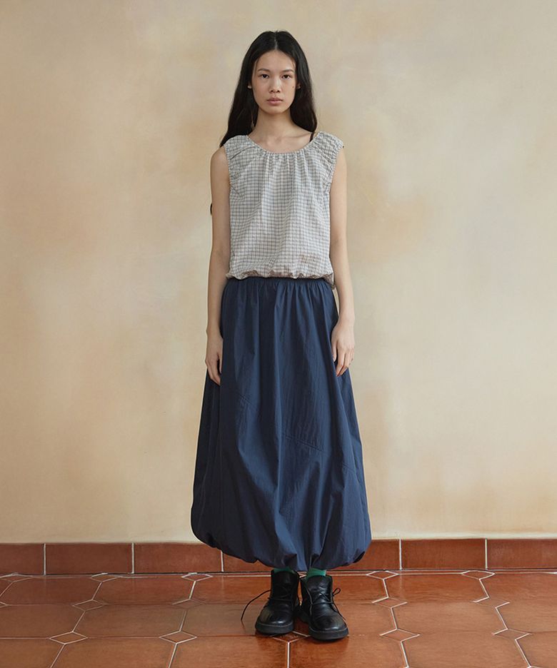 rir volume skirt (navy)