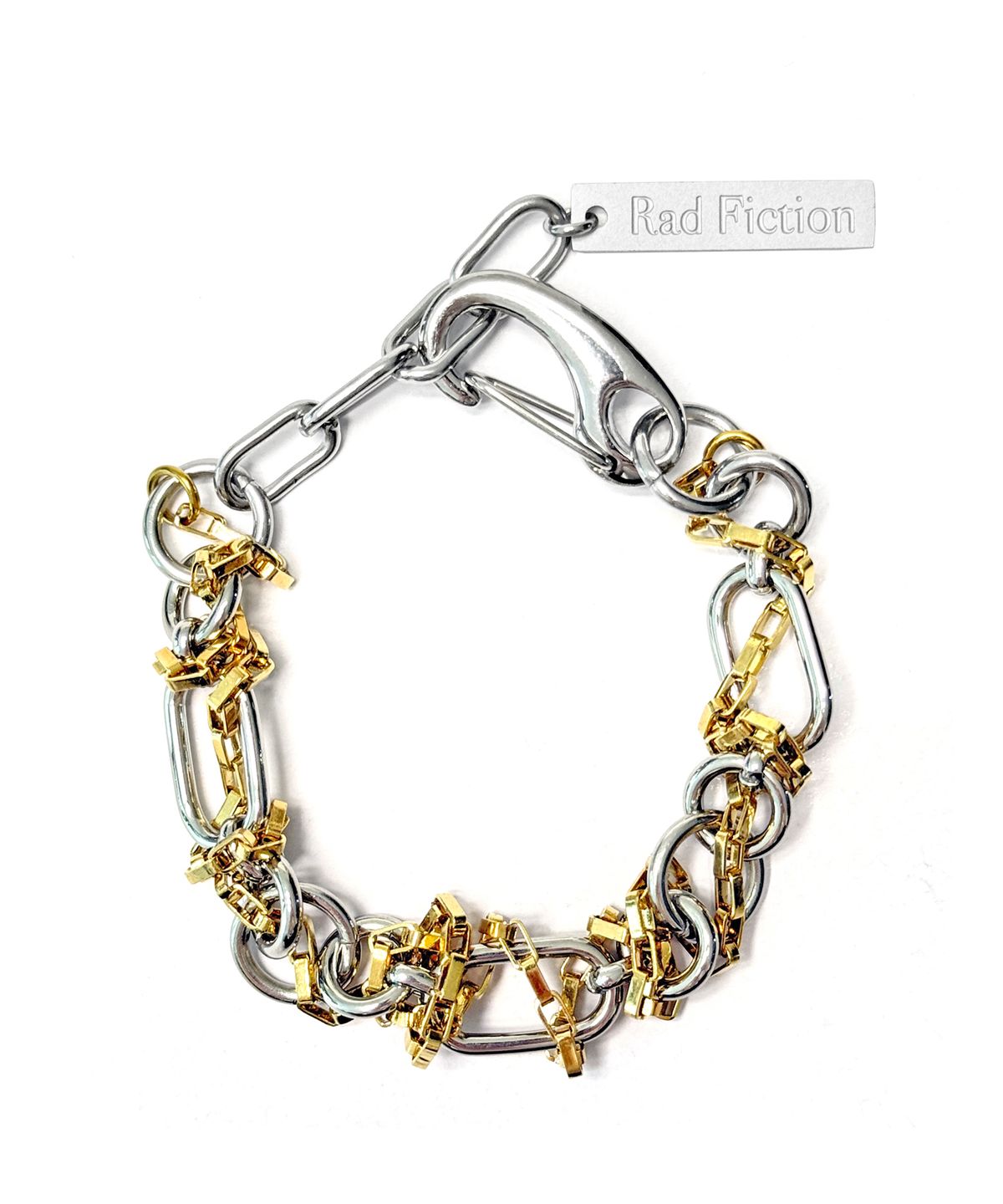 라드픽션(RAD FICTION) TOREN TWISTED CHAIN LAYERED BRACELET / SILVER&GOLD