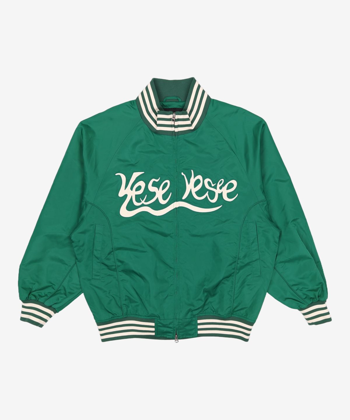 예스아이씨(YESEYESEE) High Neck Stadium Jacket Green L