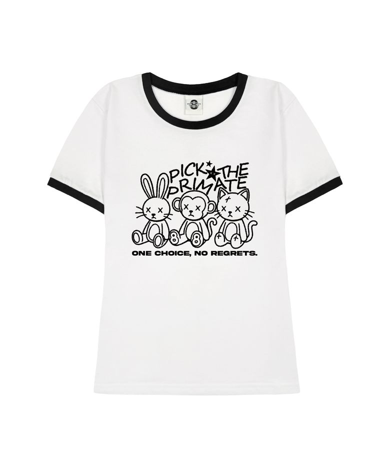 X-EYE 여성 슬림핏 링거 반팔티셔츠 3 COLORS