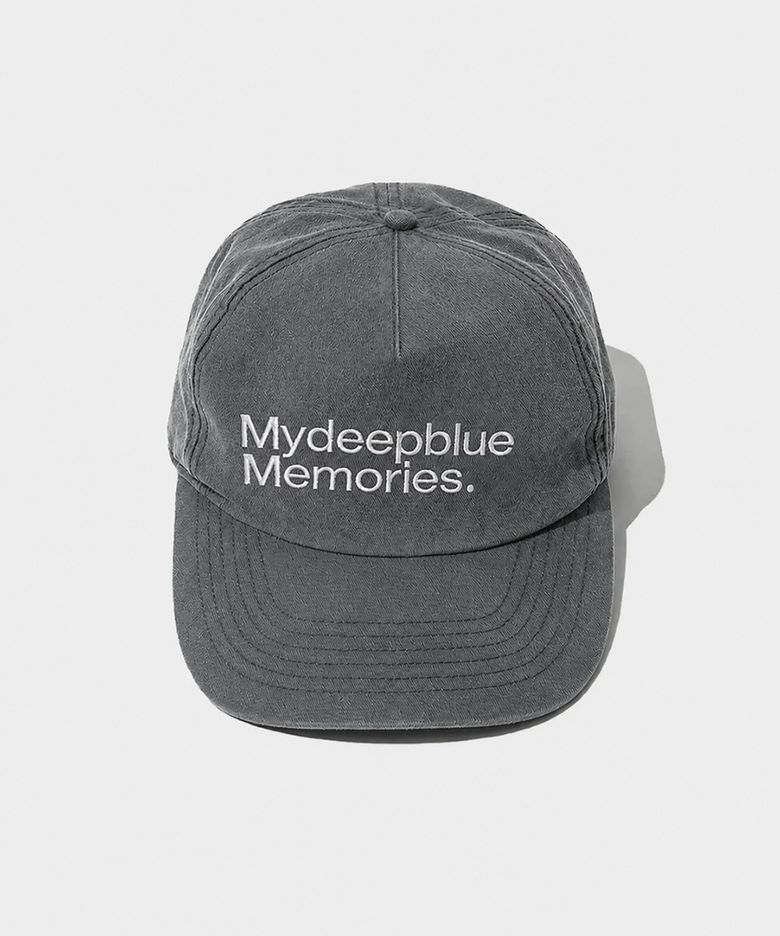 (5 PANEL)MM MY TEXT CAP (CHARCOAL)